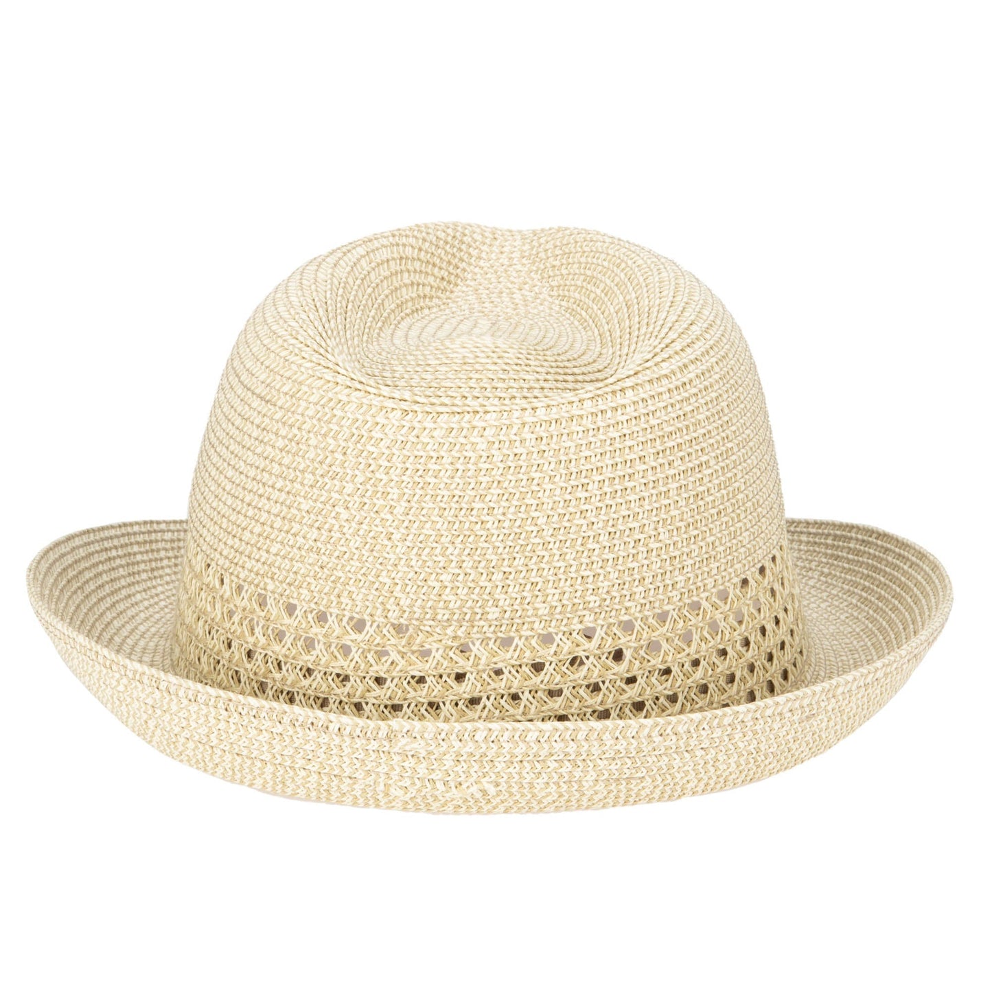 Everyday Fedora - Women's Fedora W/ Open Weave Inset