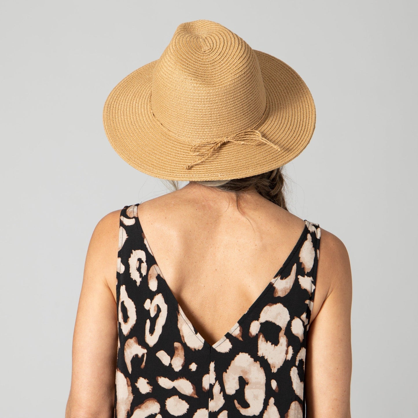 Women's Water Repellent Fedora with Tie