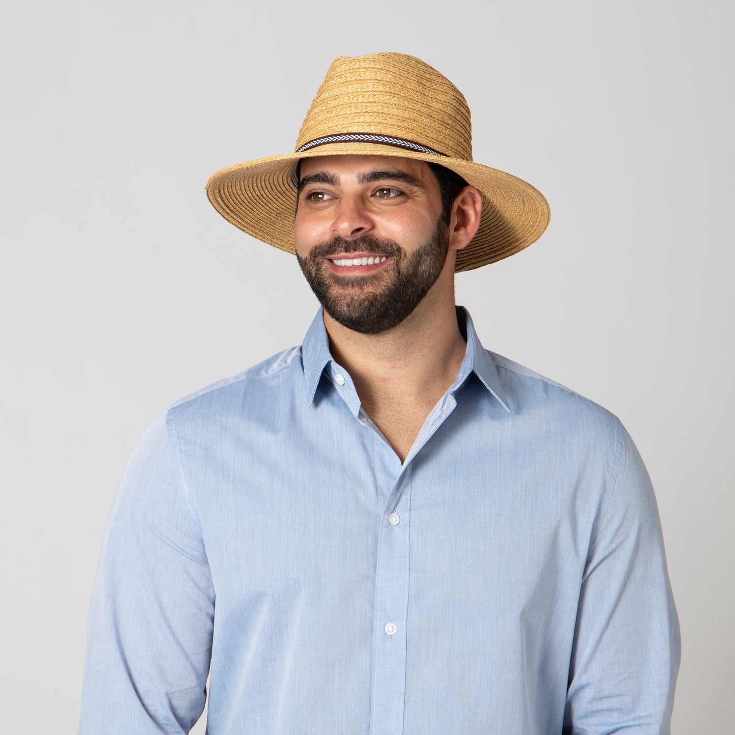 Men's Ultrabriad Panama With Jacquard Trim
