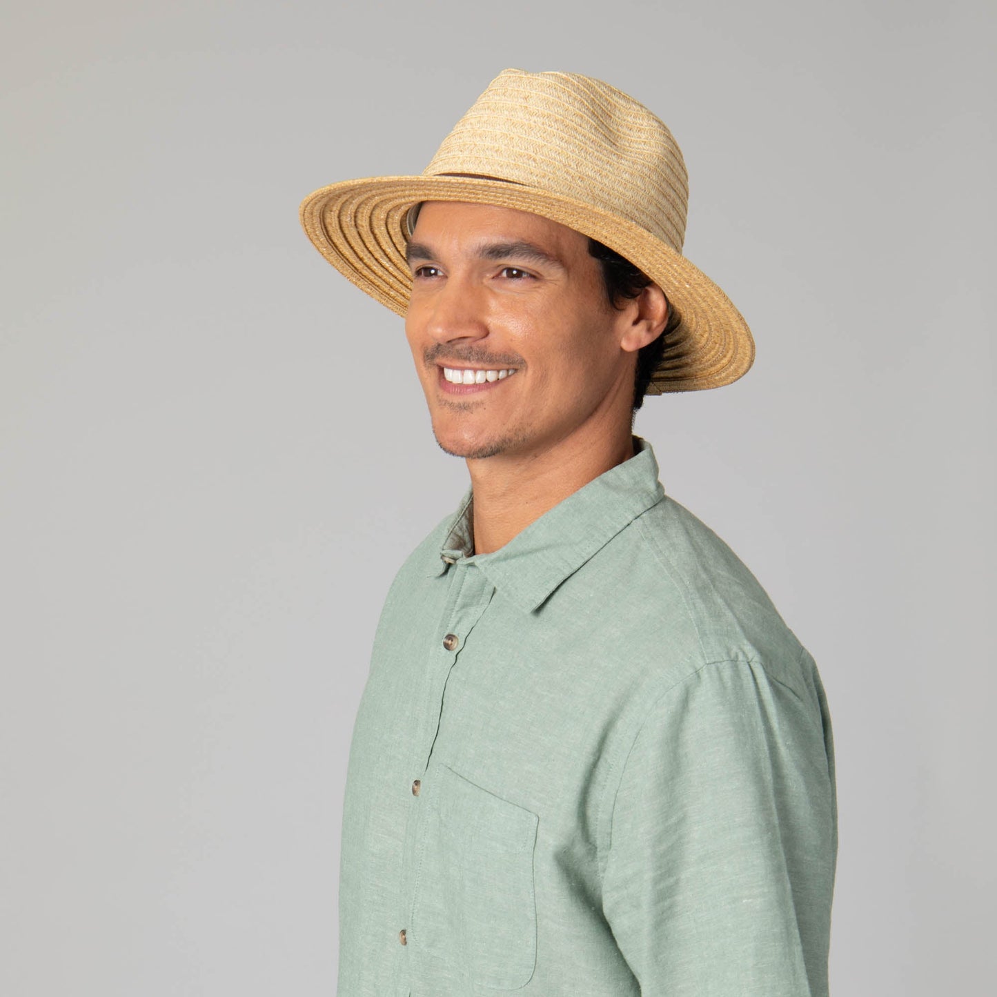Mens Two Tone Ultrabraid Fedora