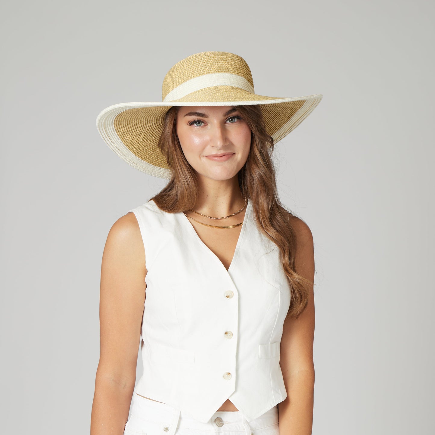 Women's Water Repellent Striped Floppy