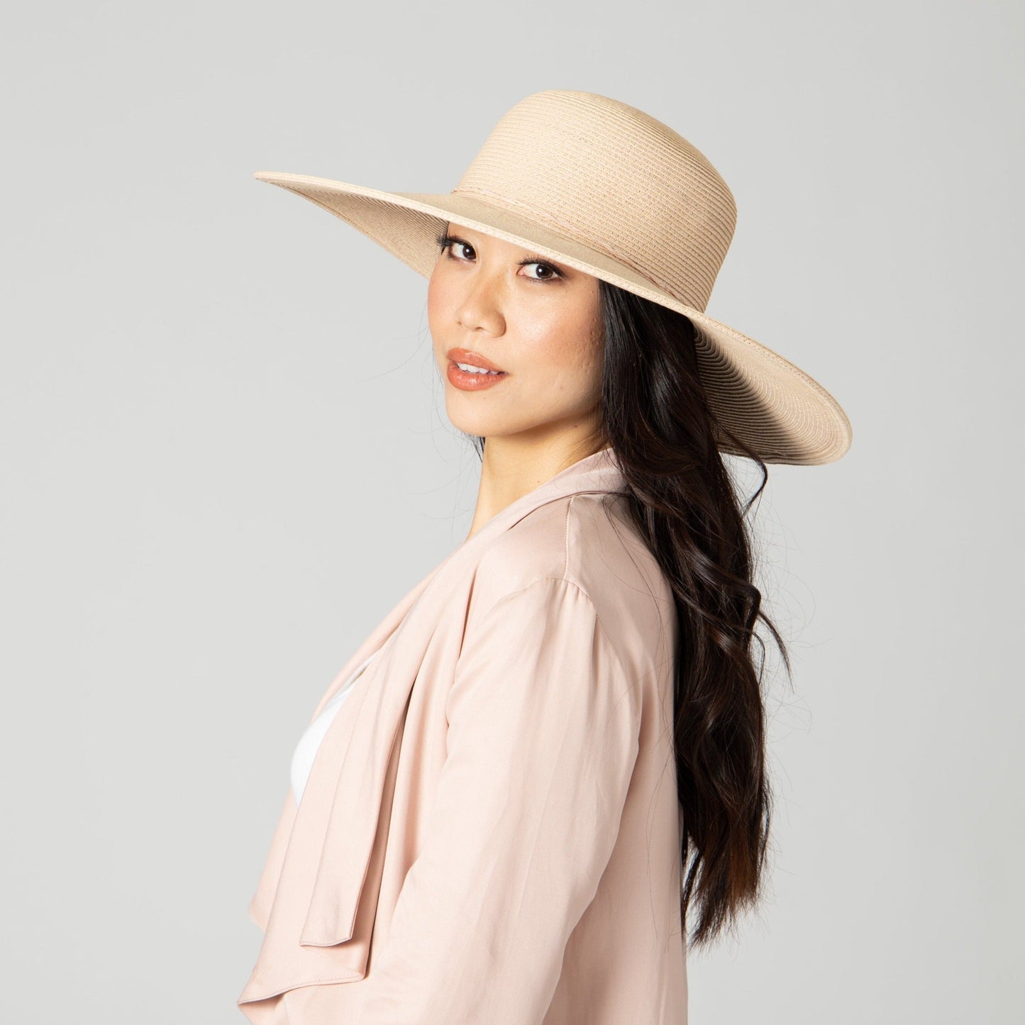 Women's Water Repellent Floppy Hat with Tie
