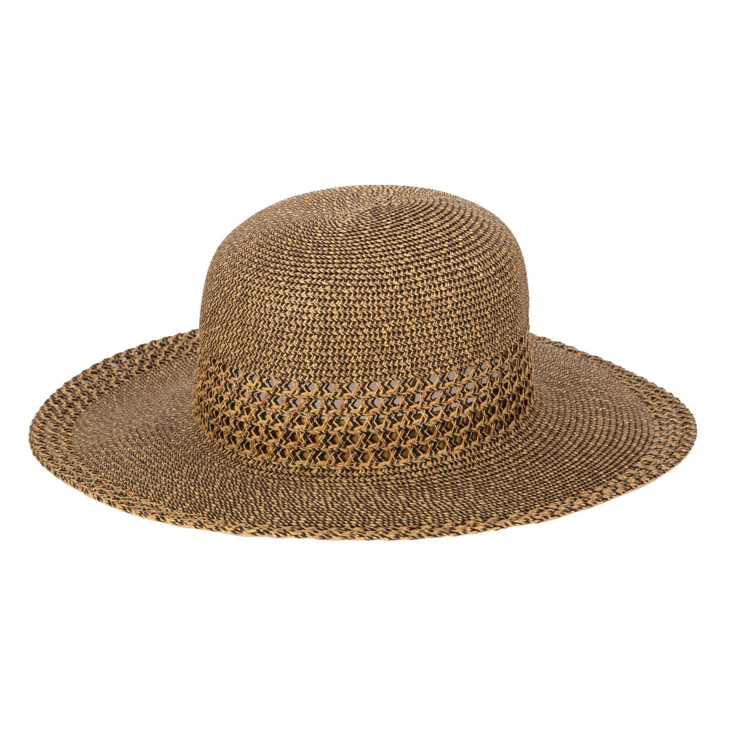 Everyday Sun Hat - Women's Sun Hat W/ Open Weave Stripes