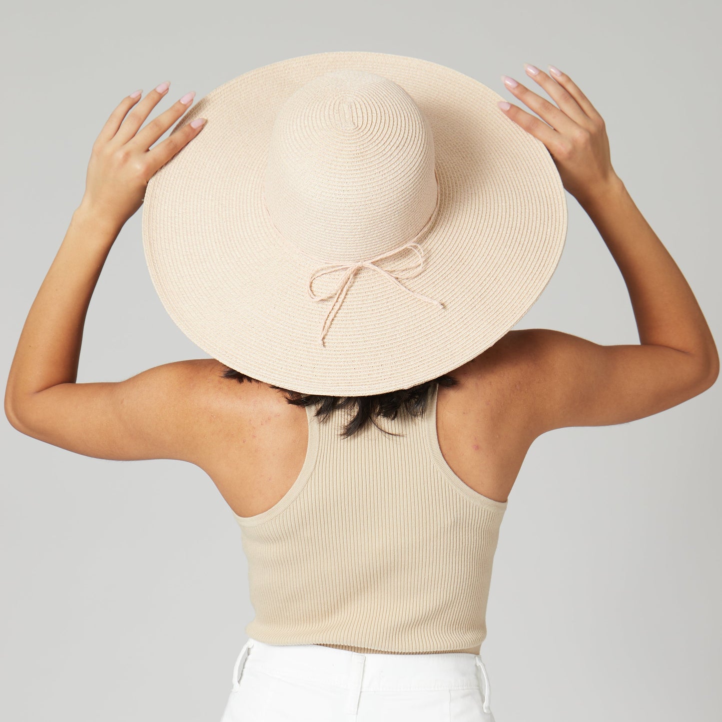 Women's Water Repellent Floppy Hat with Tie