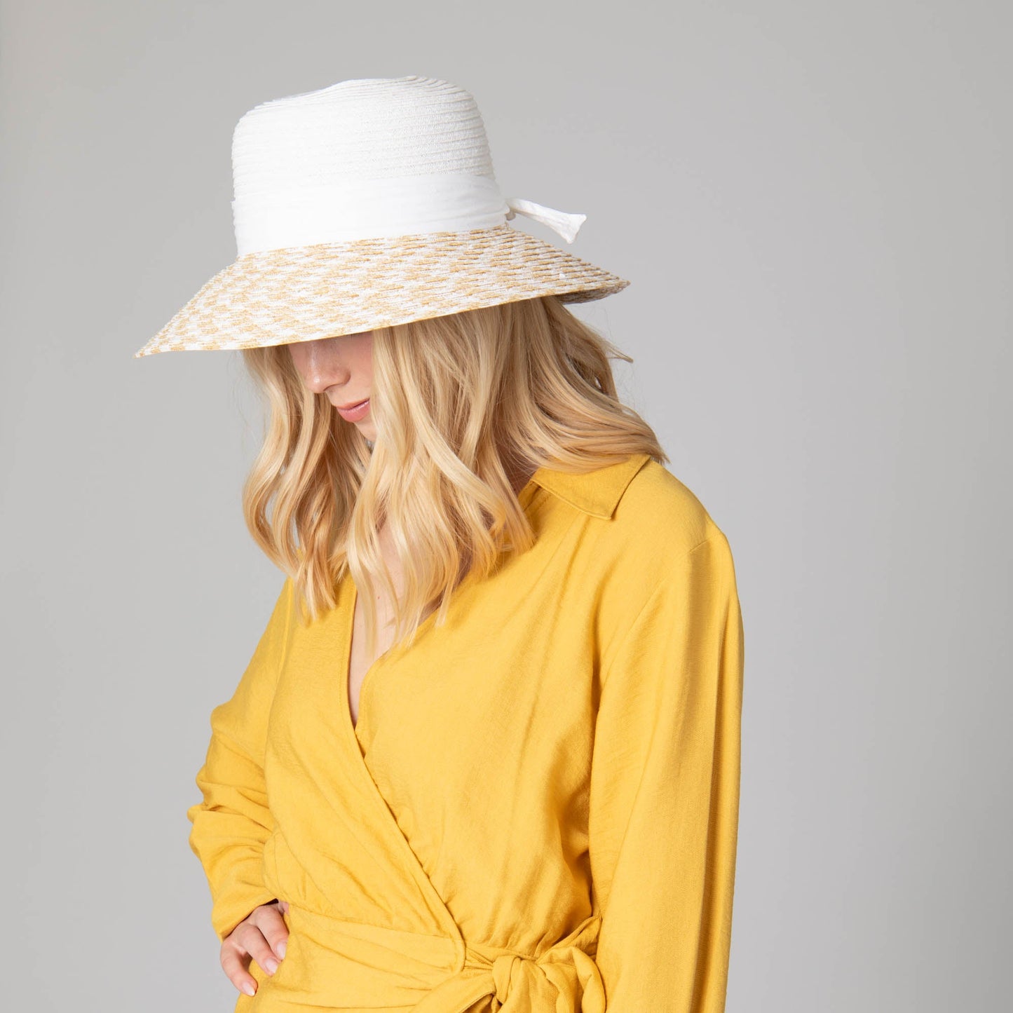 Women's Contrast Round Crown Sun Hat