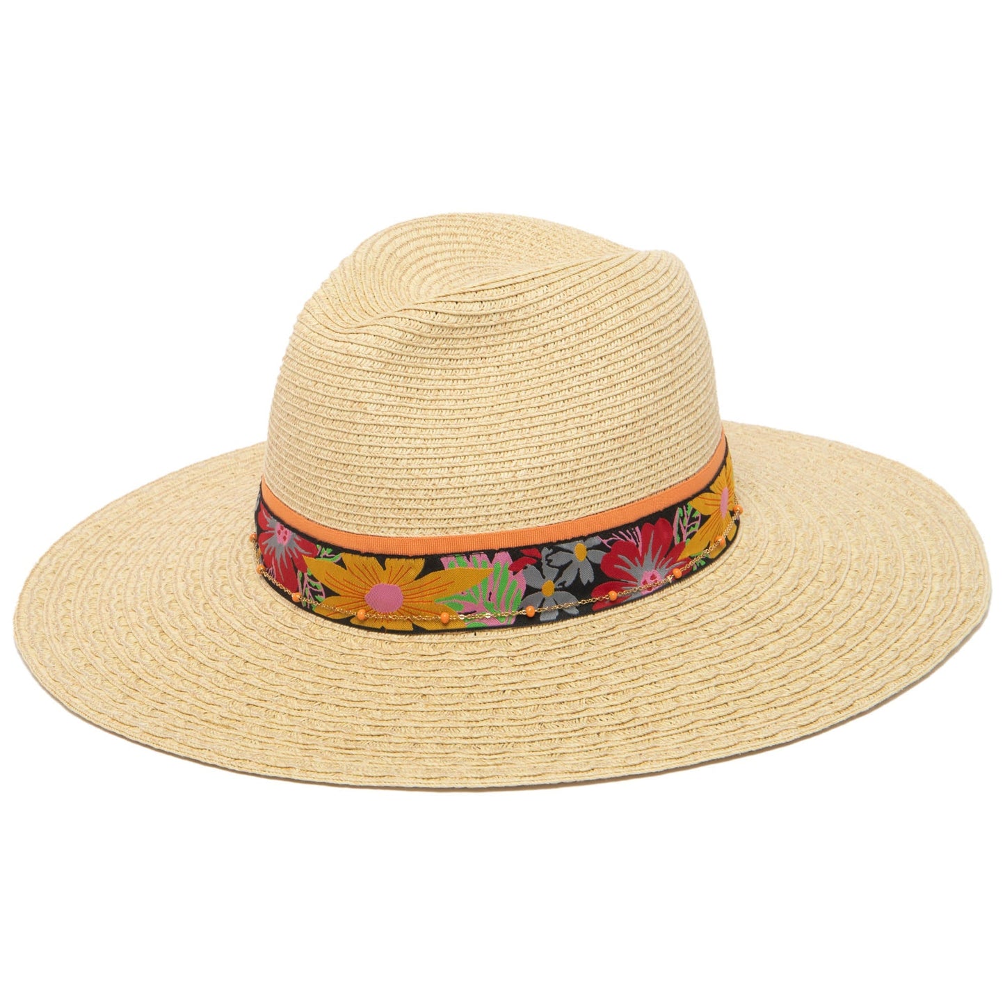 Flora - Mixed Ultrabraid Fedora with Floral Band