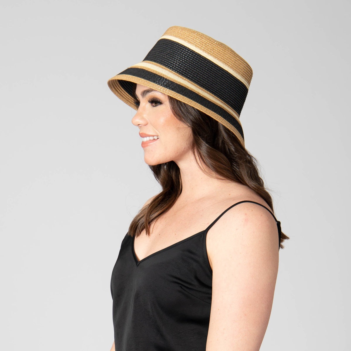 Las Palmas Bucket - Ultrabraid Striped Bucket Hat