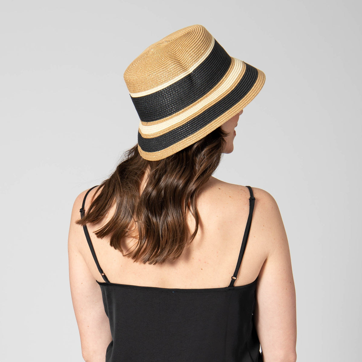 Las Palmas Bucket - Ultrabraid Striped Bucket Hat