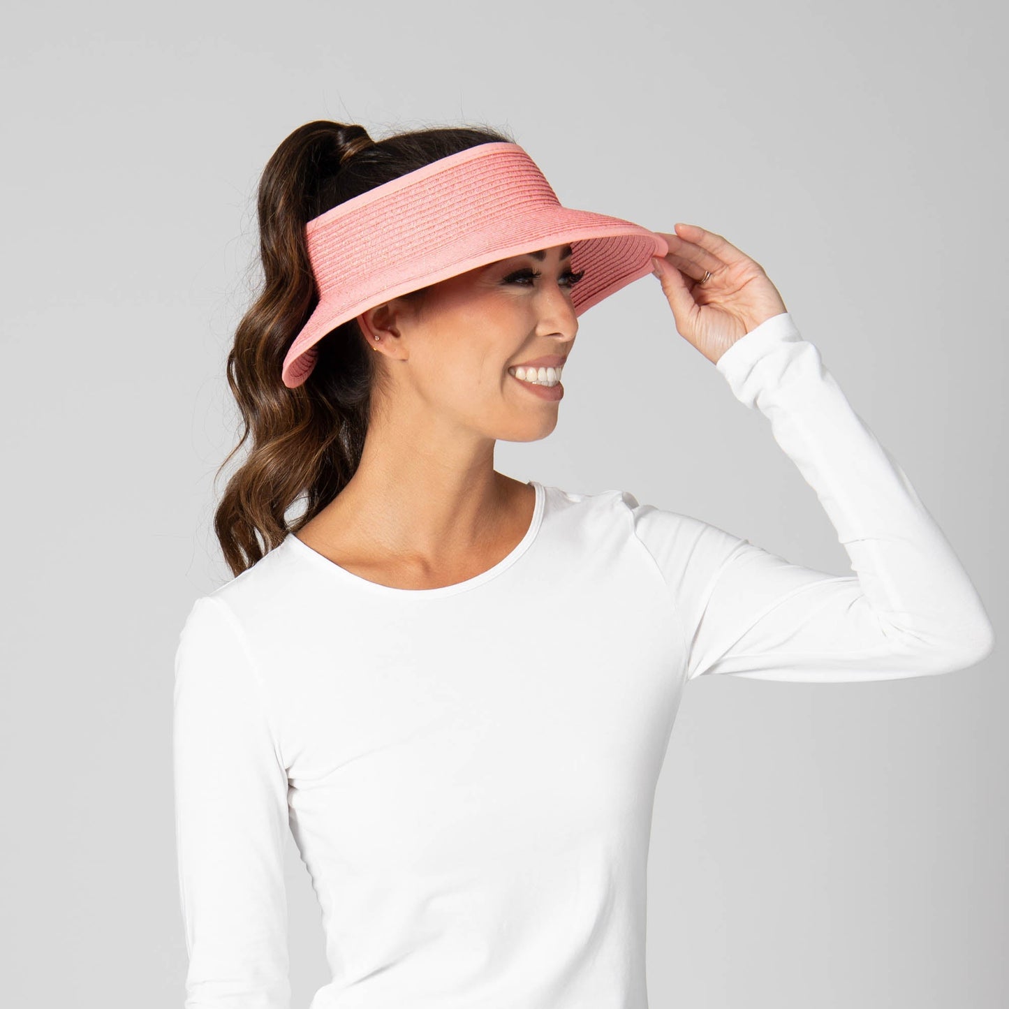 Shimmer - Ultrabraid Mini Roll Up Visor W/ Gold Lurex