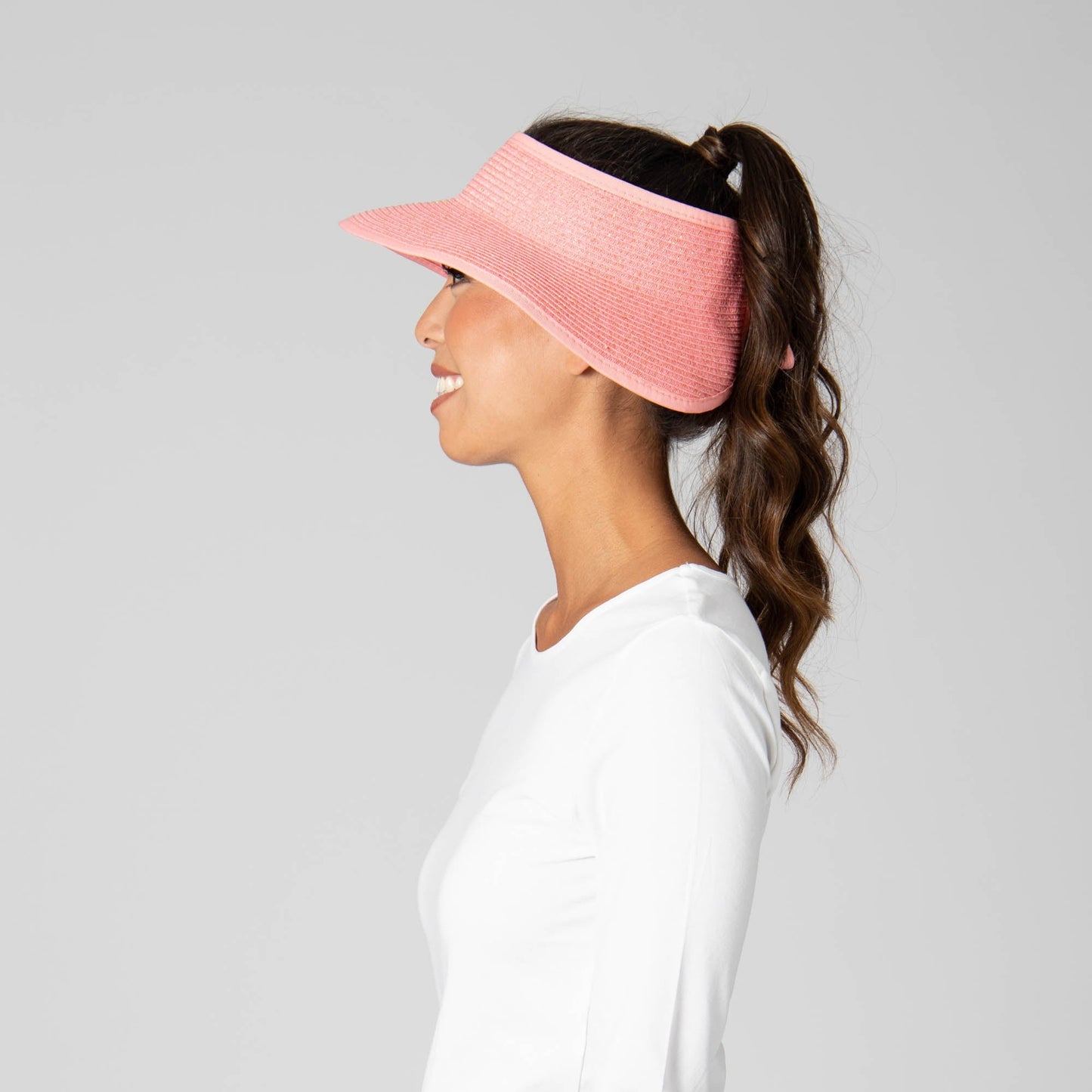 Shimmer - Ultrabraid Mini Roll Up Visor W/ Gold Lurex