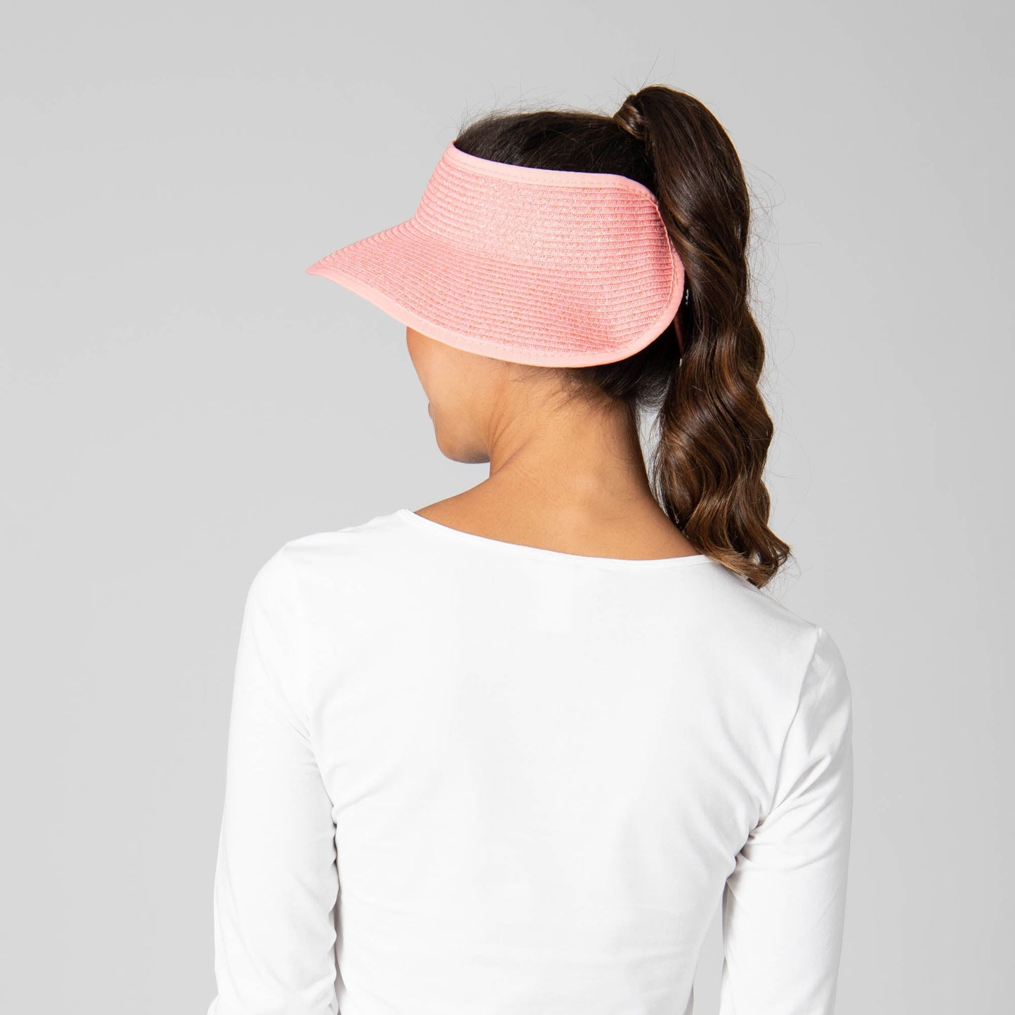 Shimmer - Ultrabraid Mini Roll Up Visor W/ Gold Lurex