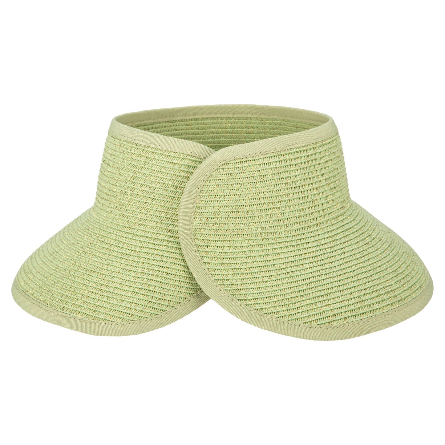 Shimmer - Ultrabraid Mini Roll Up Visor W/ Gold Lurex