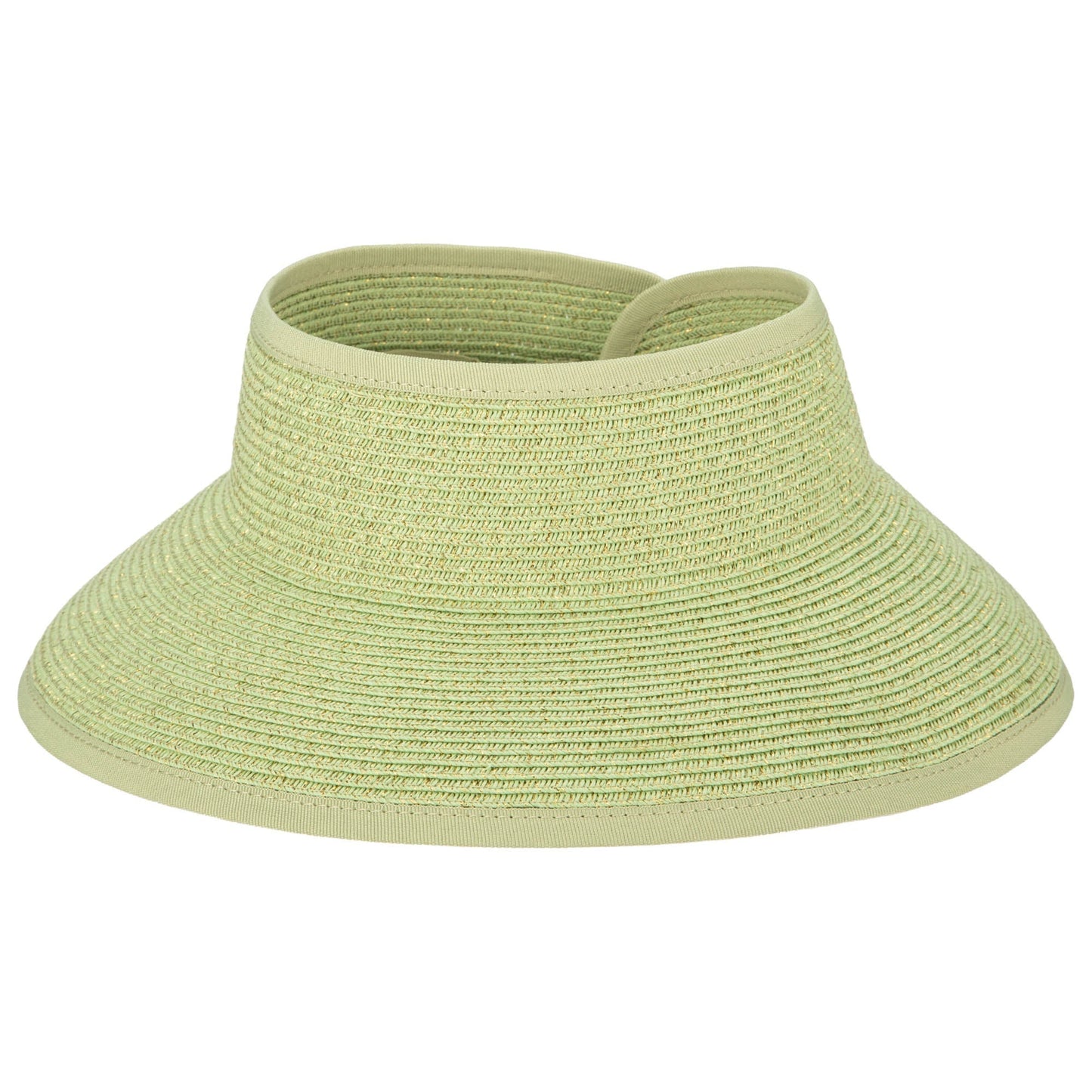 Shimmer - Ultrabraid Mini Roll Up Visor W/ Gold Lurex