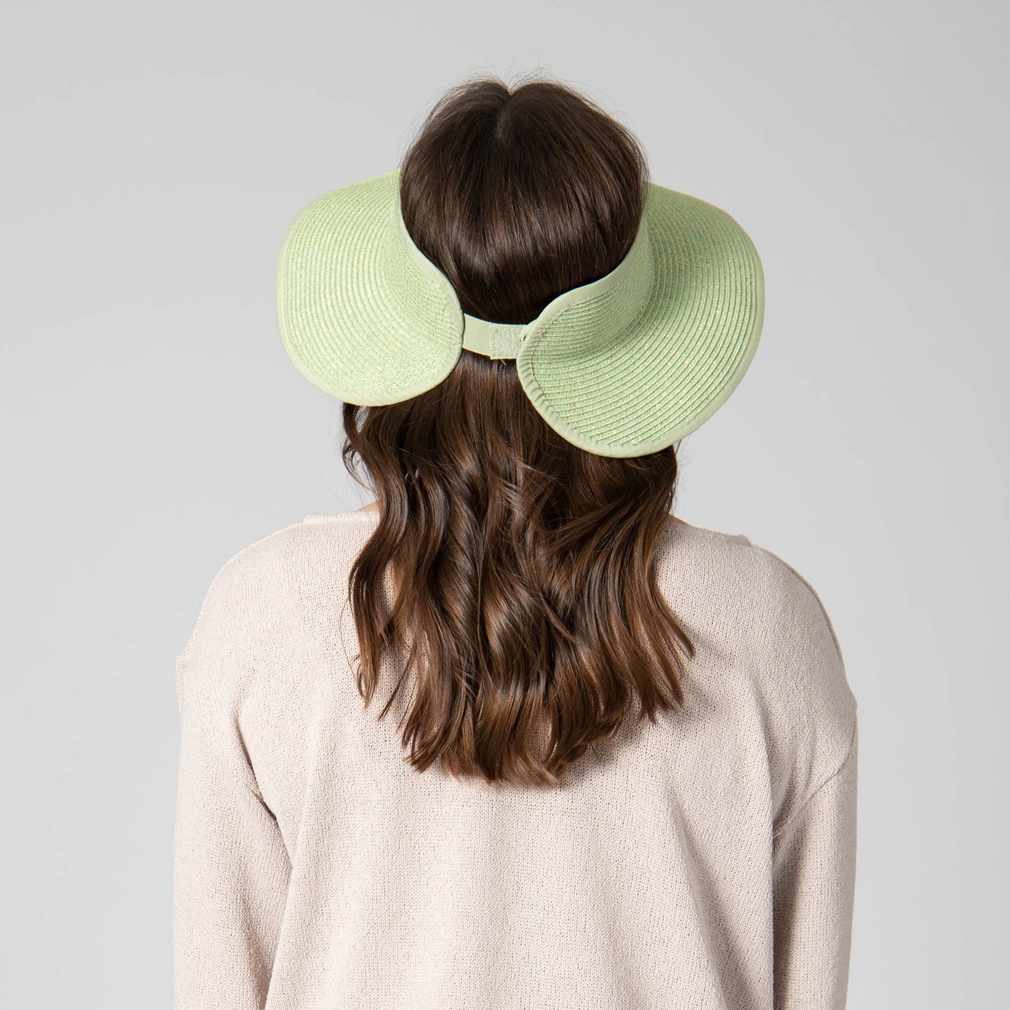Shimmer - Ultrabraid Mini Roll Up Visor W/ Gold Lurex