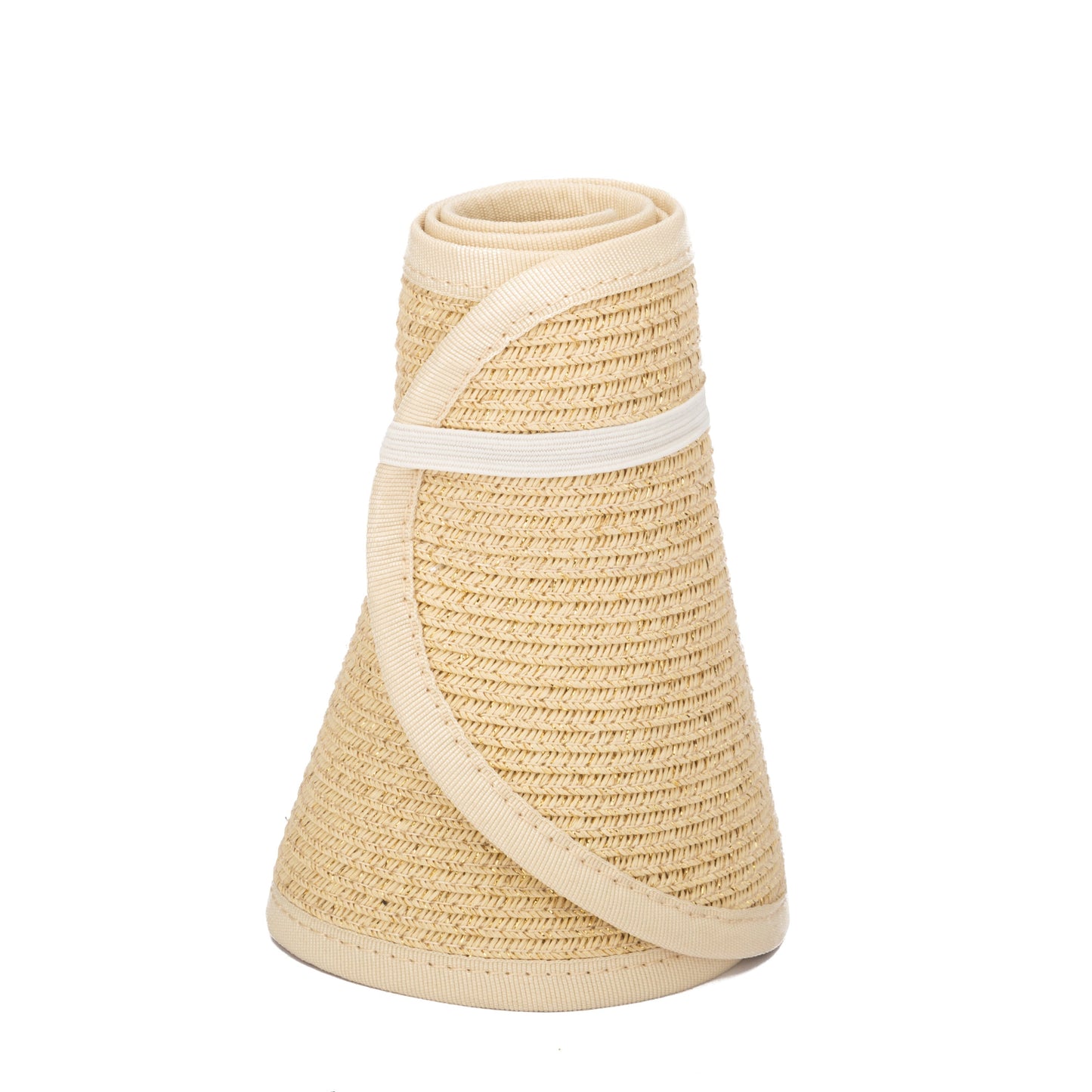 Shimmer - Ultrabraid Mini Roll Up Visor W/ Gold Lurex