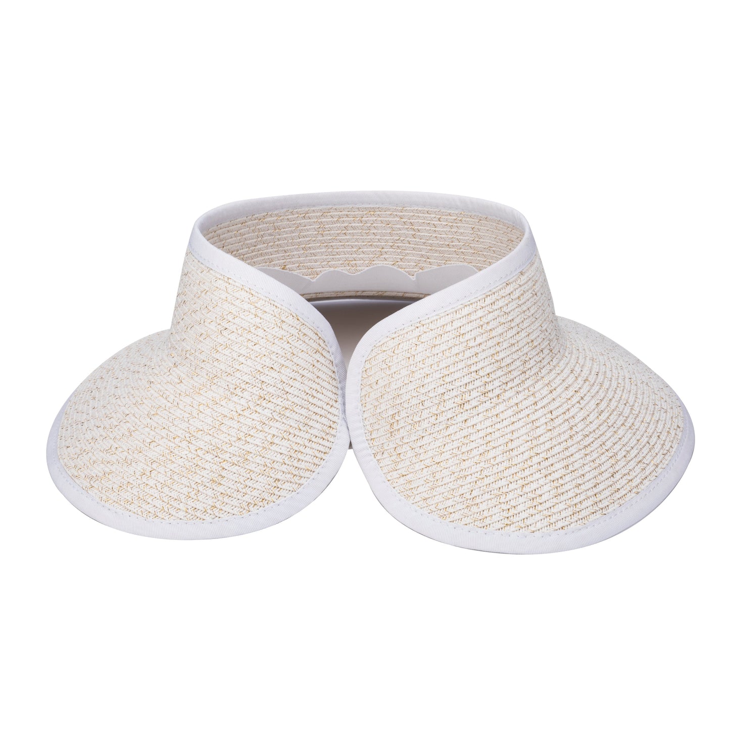 Shimmer - Ultrabraid Mini Roll Up Visor W/ Gold Lurex
