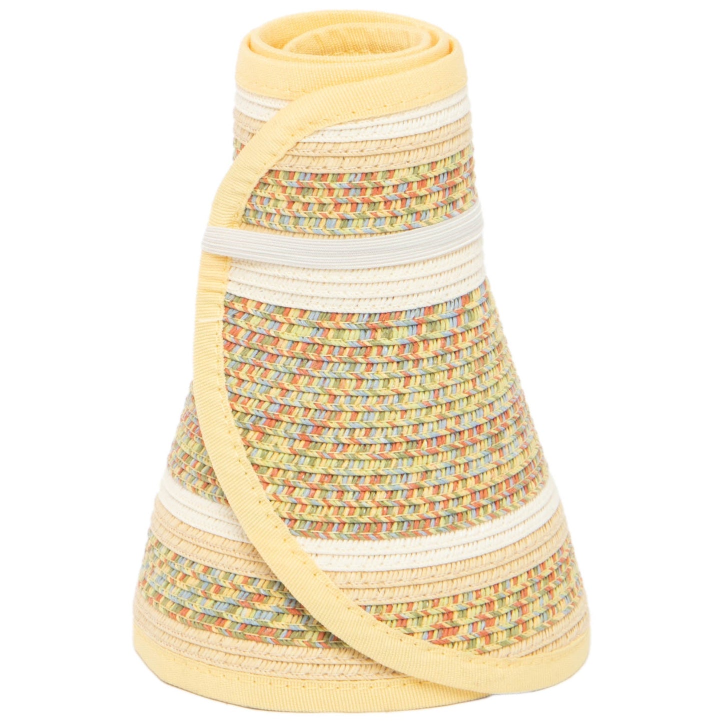 Women's Neutral Colored Ultrabraided Large Brim Packable Visor (UBV2004)
