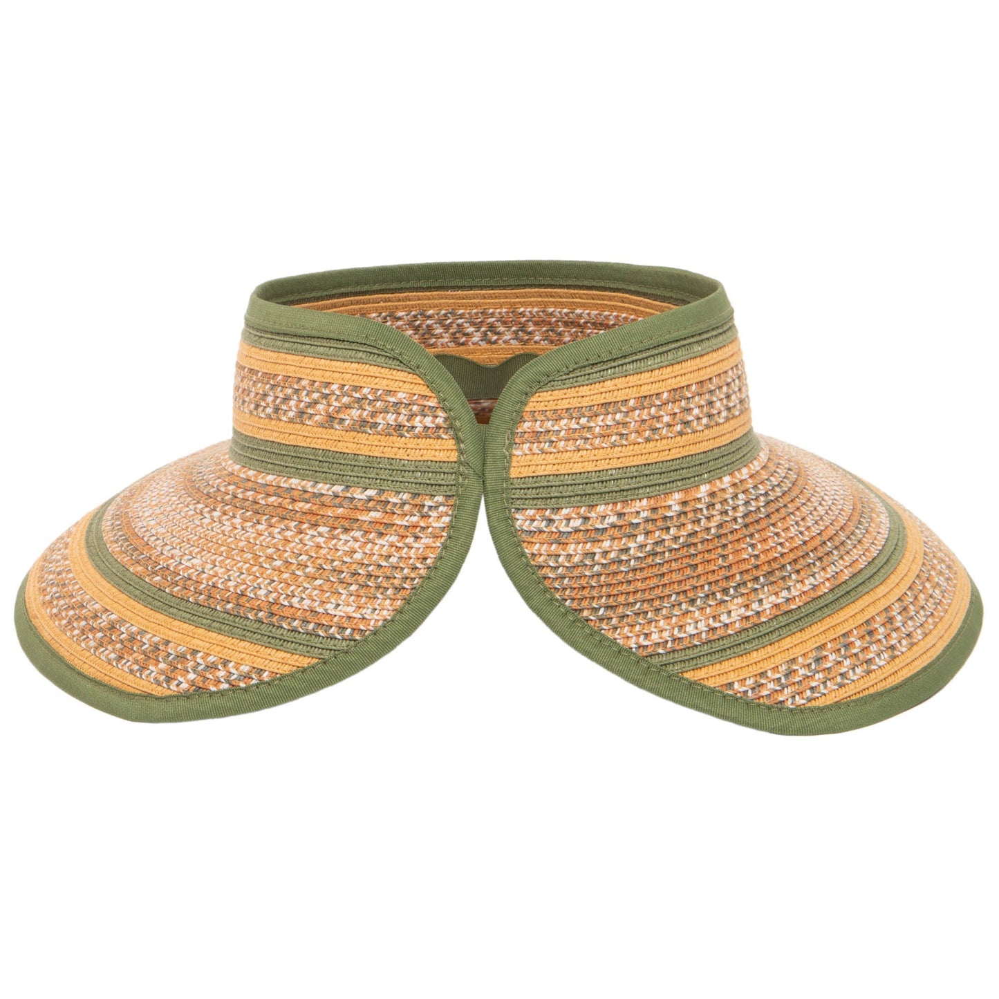 Women's Neutral Colored Ultrabraided Large Brim Packable Visor (UBV2004)