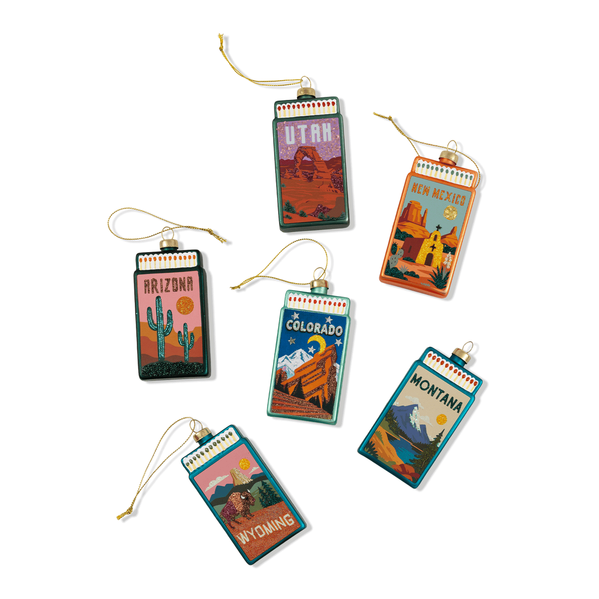 New Mexico Matchbook Ornament