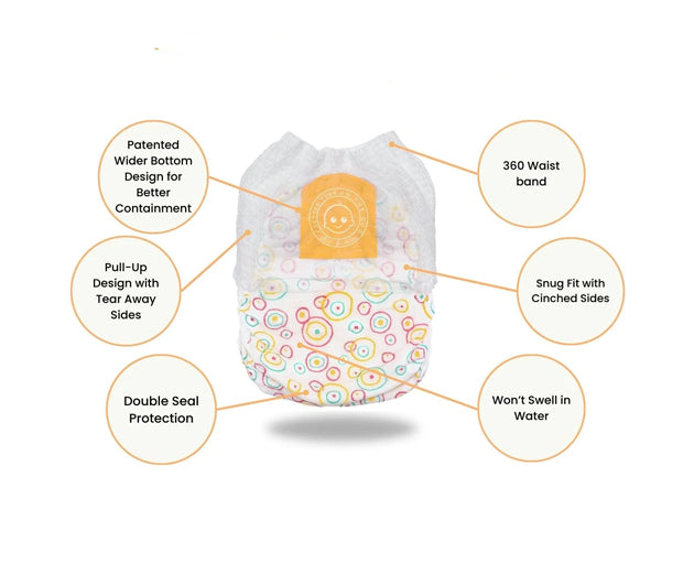 Little Toes® Natural Swim Diapers — On-the-Go 2 Pack