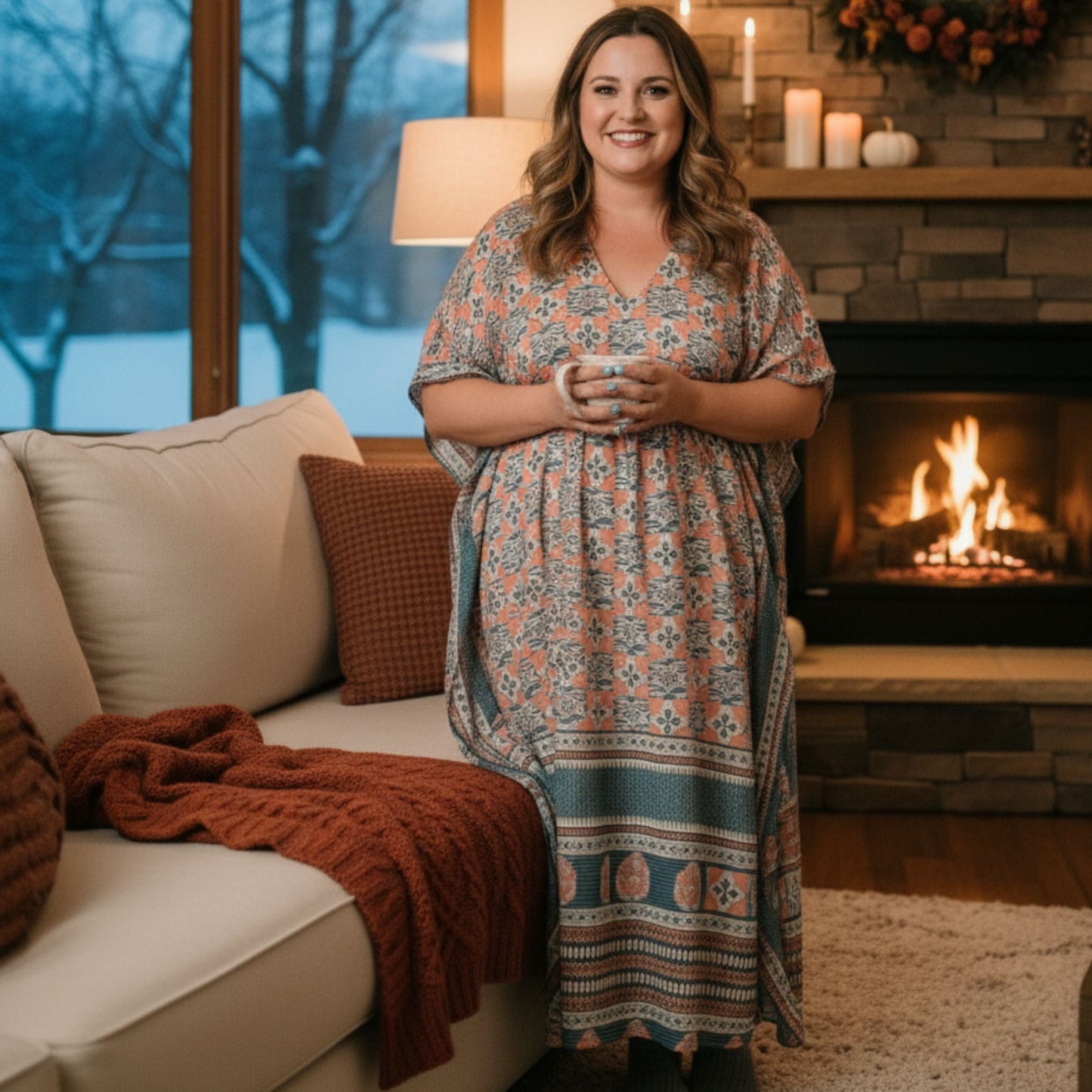 Aanya Adjustable Long Kaftan Dress