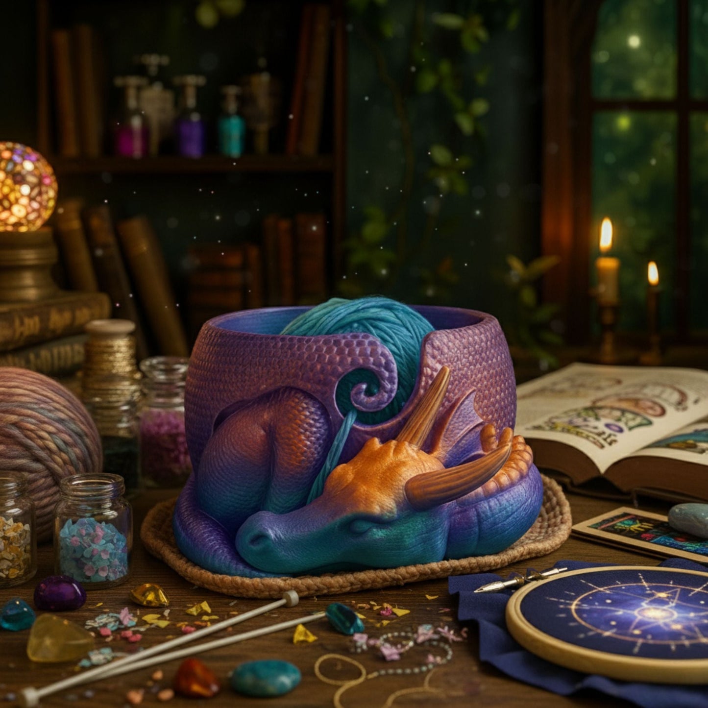 Enchanted Dragon Yarn Bowl