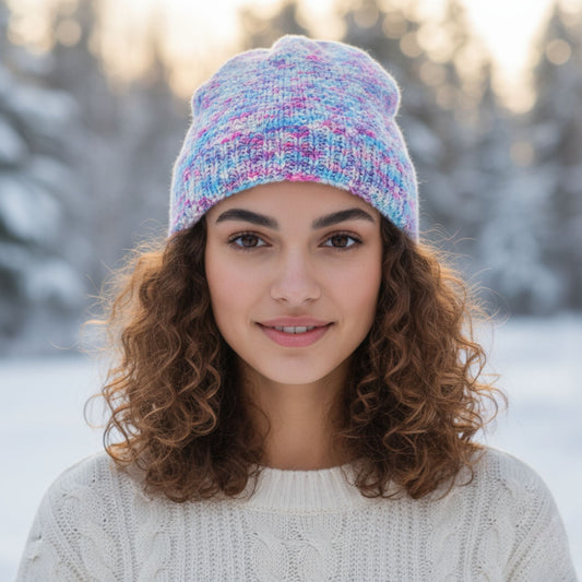 Knit & Crochet Hat Pattern – Easy Winter Beanie for Beginners | Darn Good Yarn