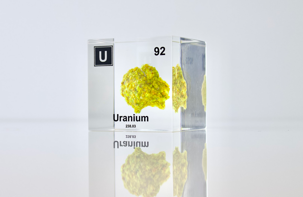 Uranium Element Cube (2inch Autunite)