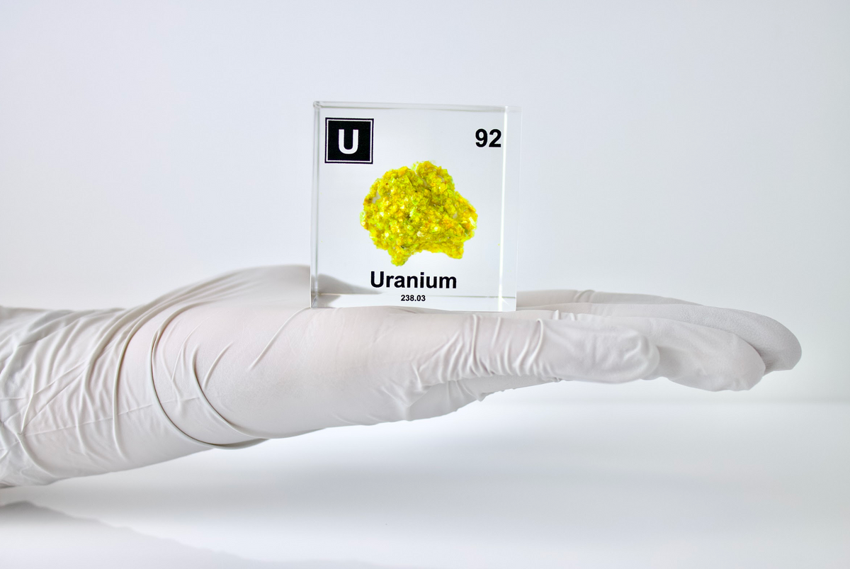 Uranium Element Cube (2inch Autunite)