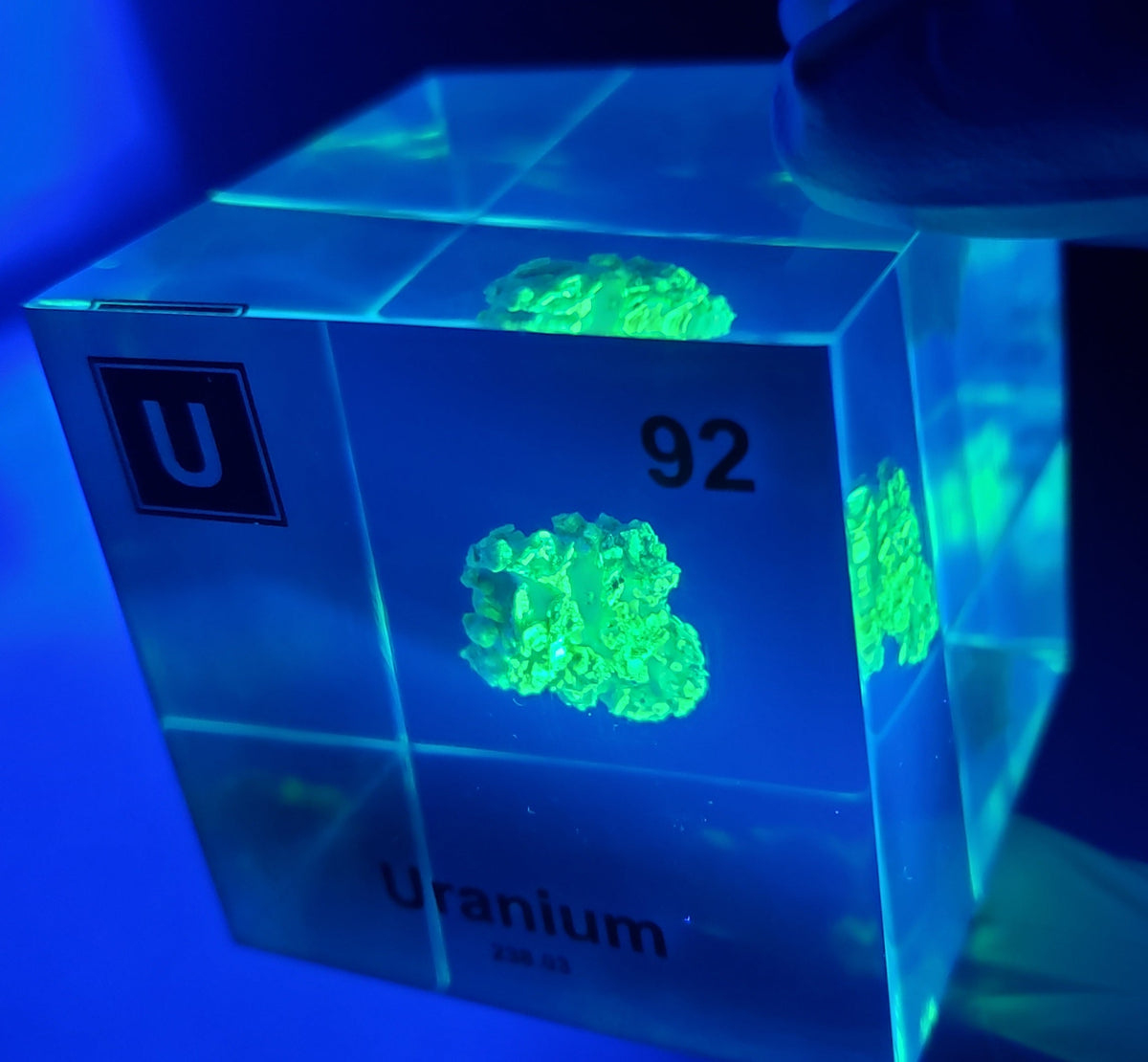 Uranium Element Cube (2inch Autunite)