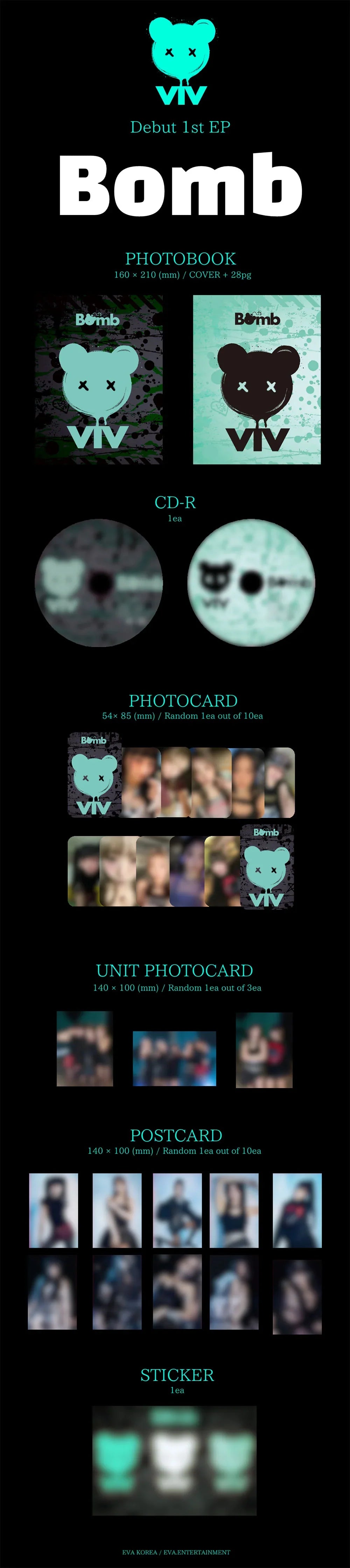 Viv 1st Ep Debut Album - Bomb (Standard A)