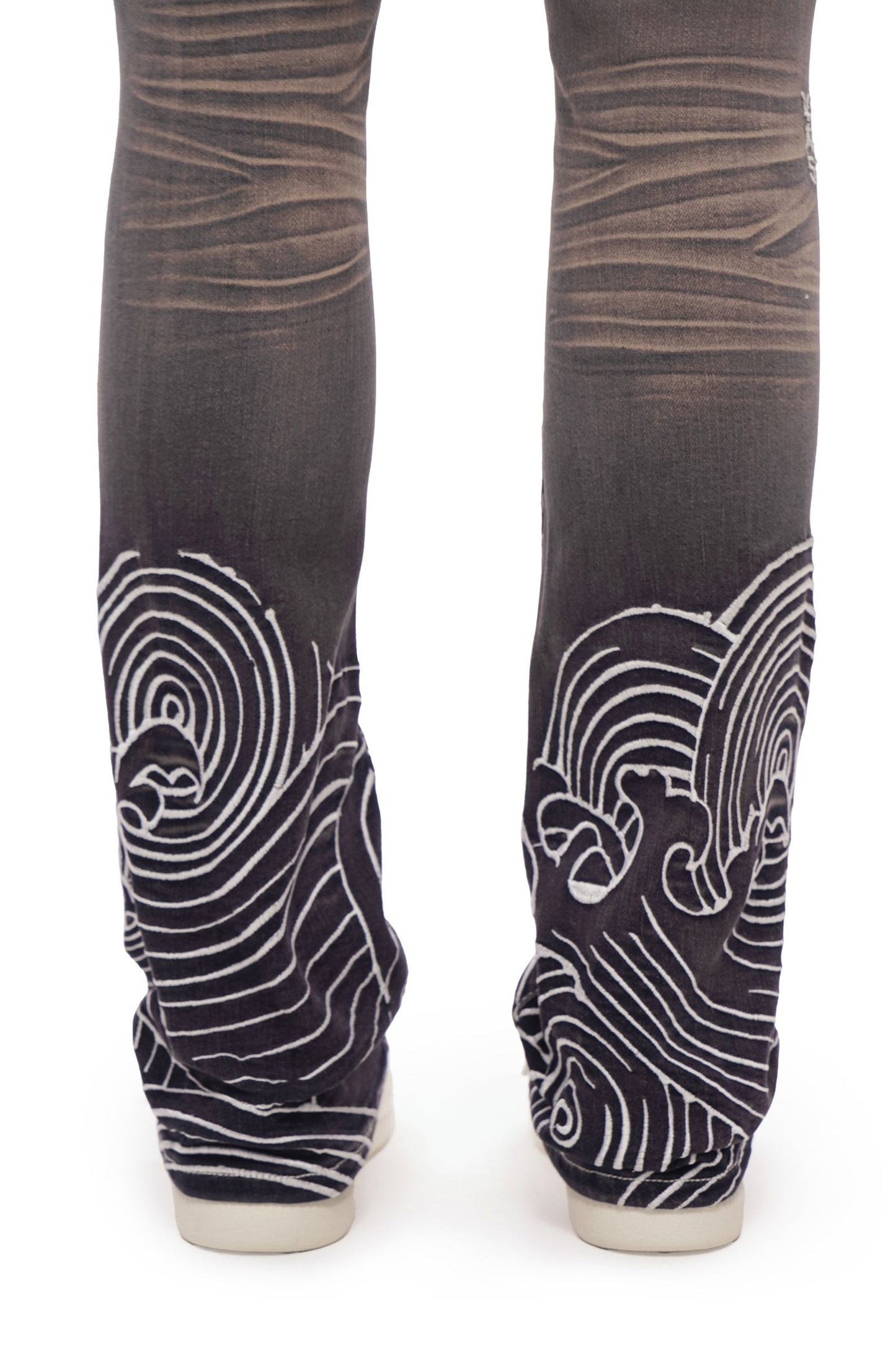 Valabasas Tenka Stacked Denim Jean - Grey Wash