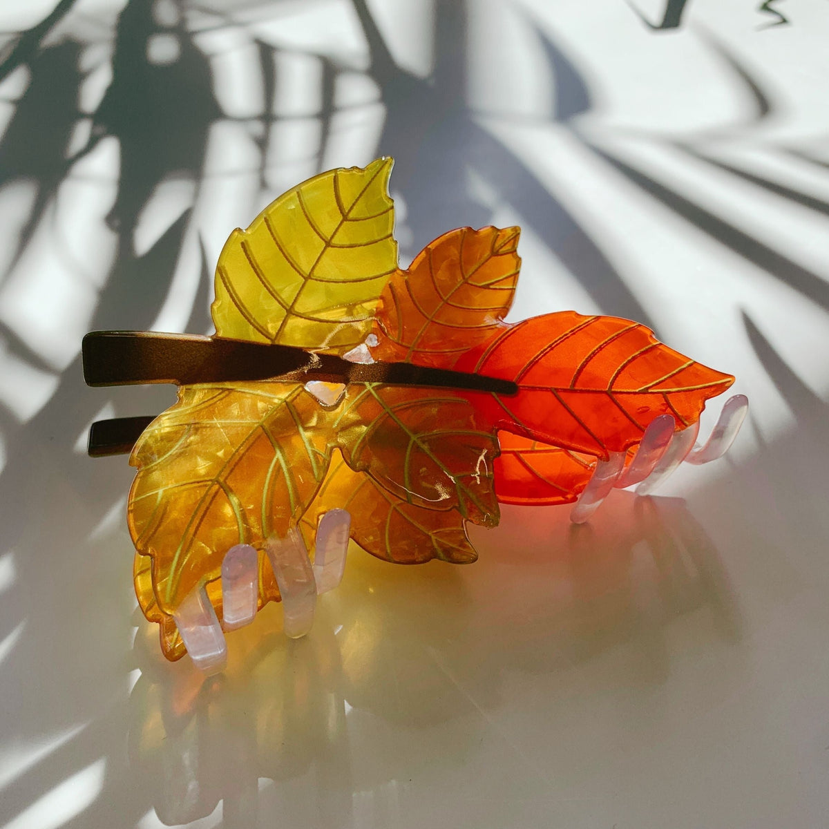 Velvet Claws Autumn Leaf Hair Clip