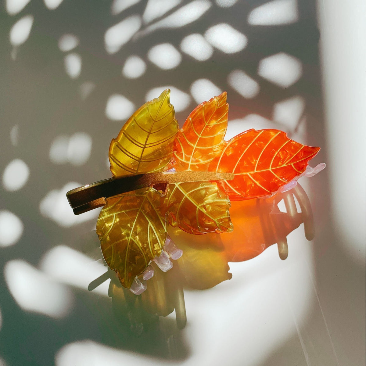 Velvet Claws Autumn Leaf Hair Clip