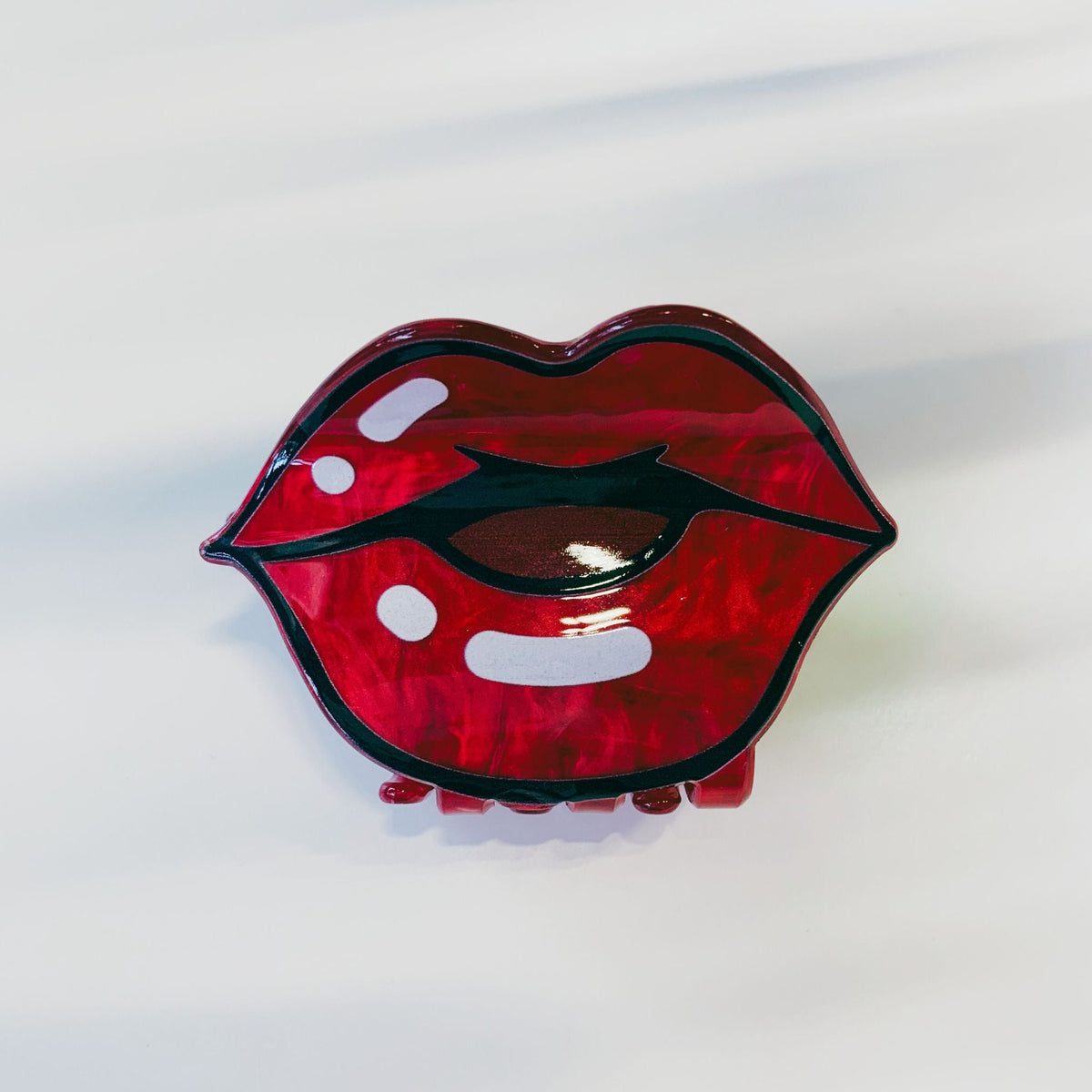 Velvet Claws Pop Art Lips Mini Hair Claw