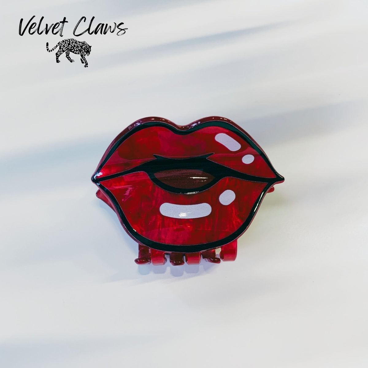 Velvet Claws Pop Art Lips Mini Hair Claw