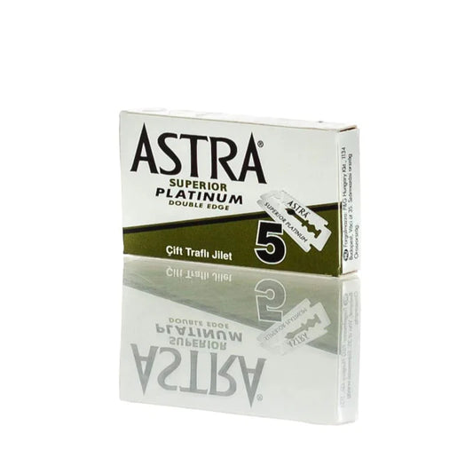 Astra Superior Platinum Double Edge Razor Blades - 5 Pack