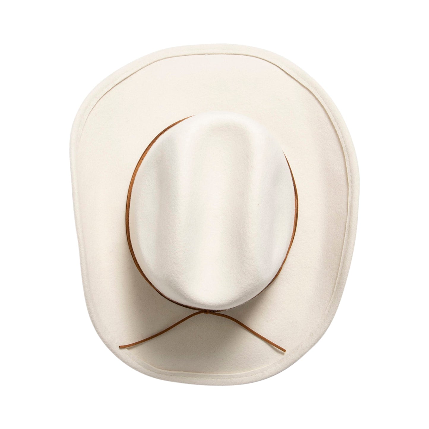 Women's Felt Cowboy Hat w/Twisted Faux Leather Band