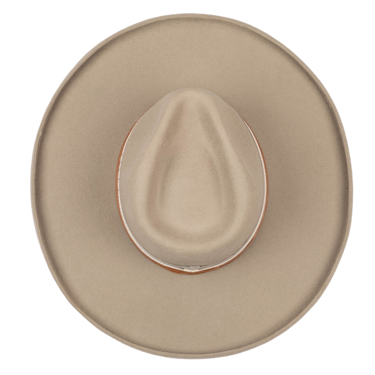 Nothing But Neutral Wool Felt Stiff Rolled Brim Fedora