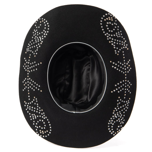 Wilson - Wool Felt Cowboy with Rhinestone Studded Underbrim