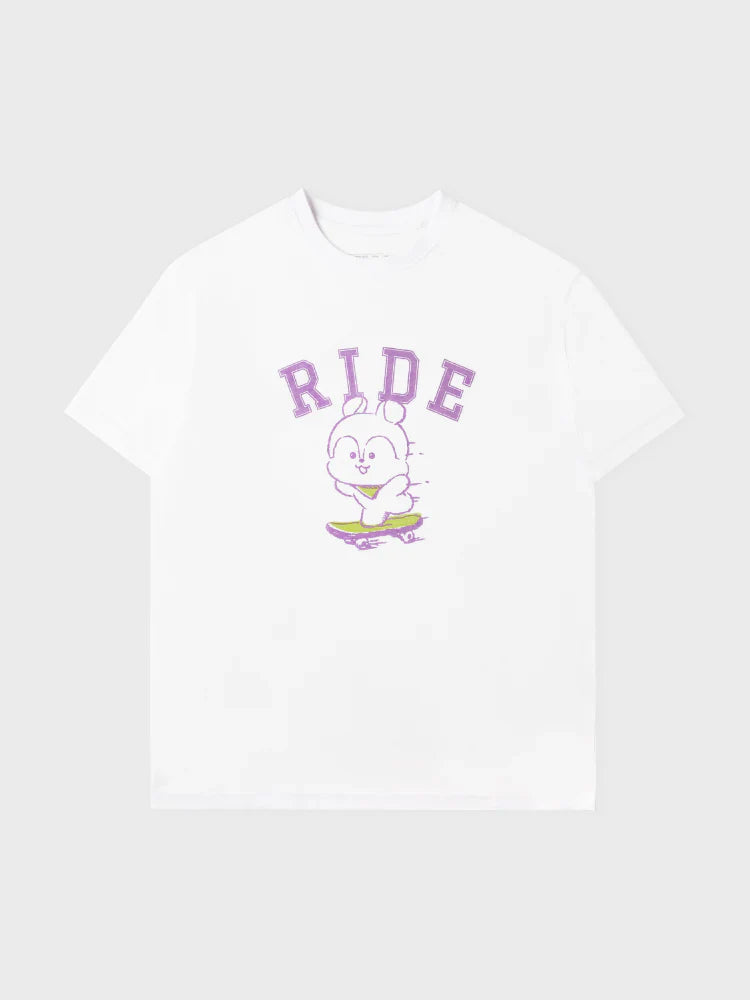 BT21 - Basic Short Sleeve Tshirt White (Mang)