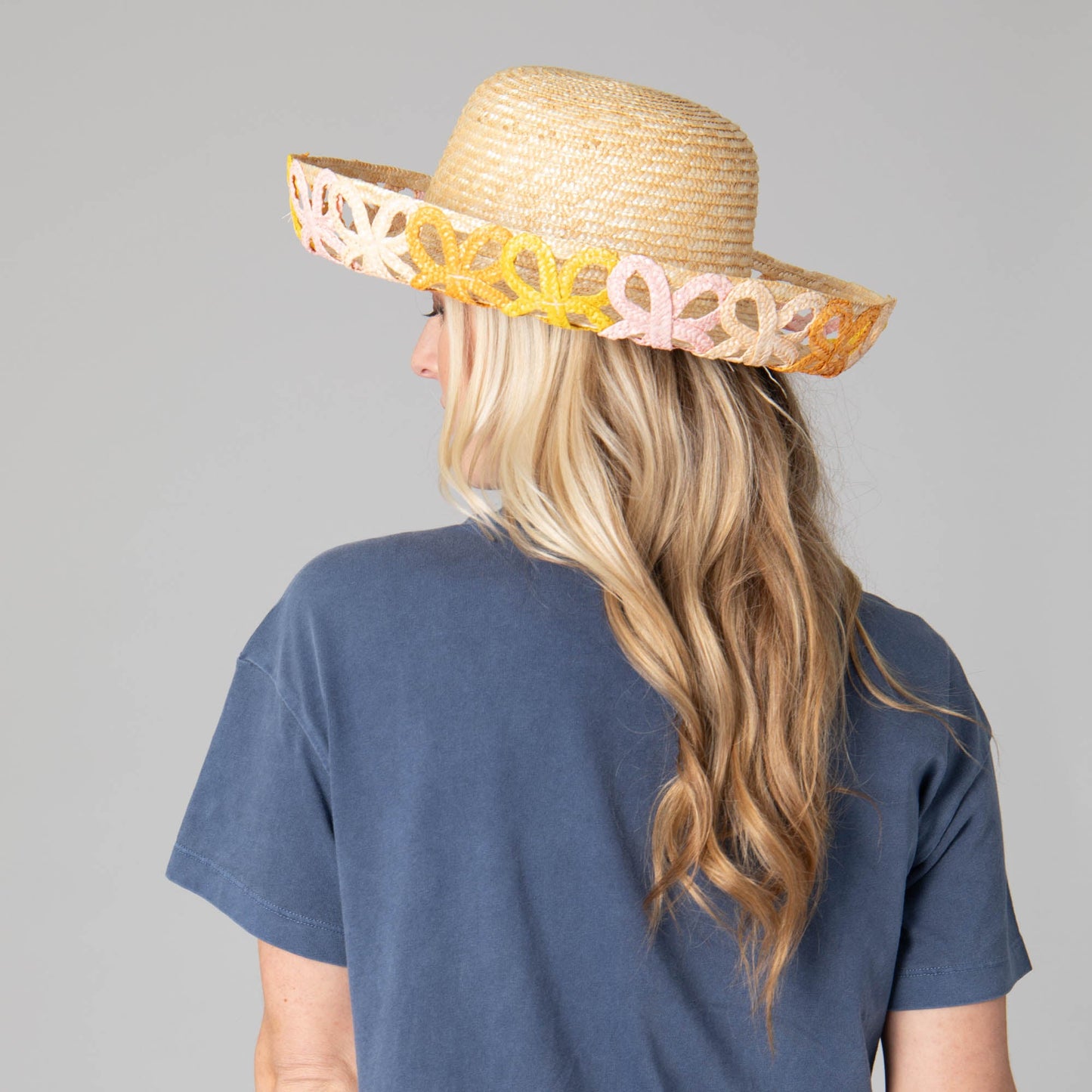 Positano - Women's Turned Up Kettle Brim with Open Weave