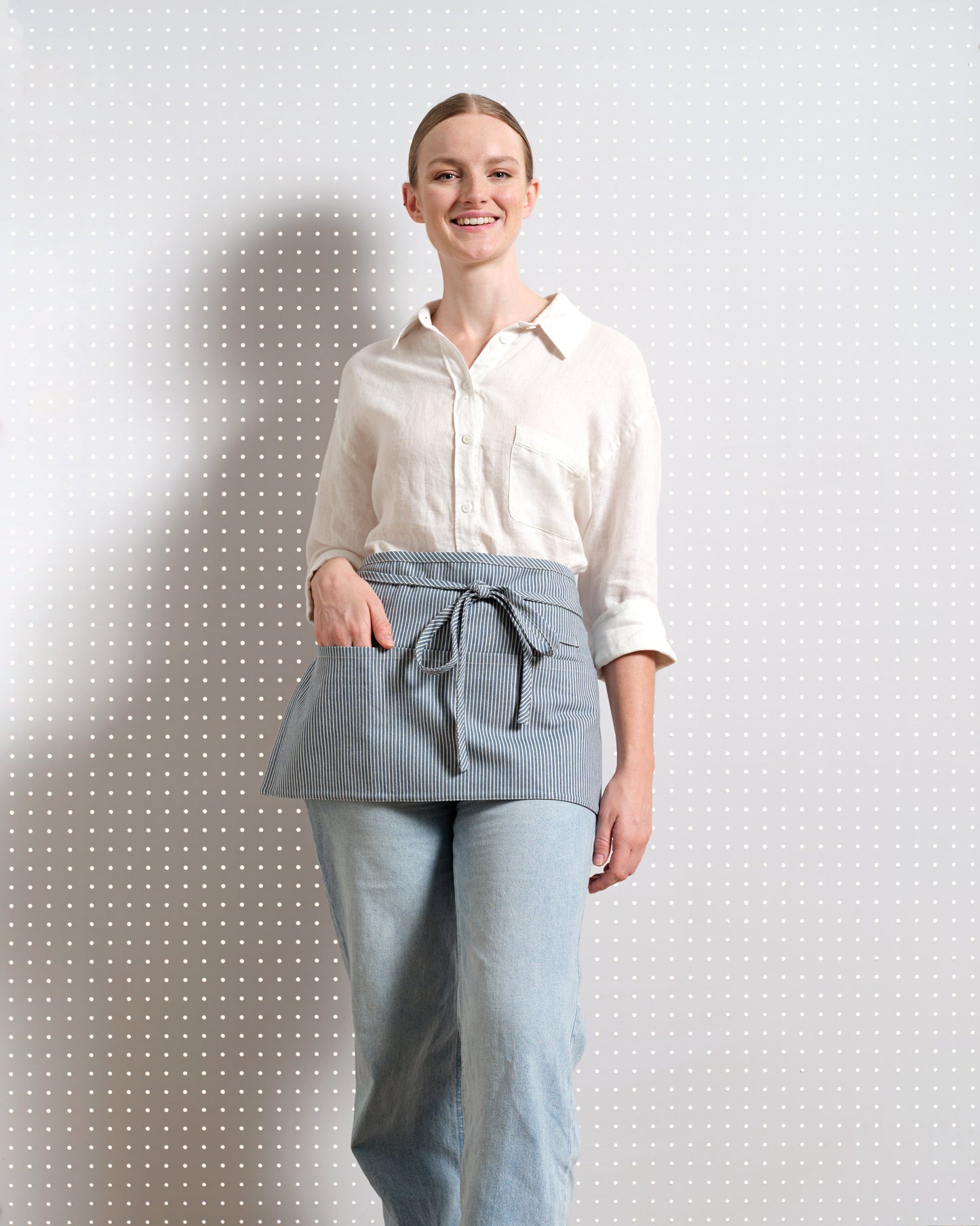Waist Apron  - Twill Pinstriped