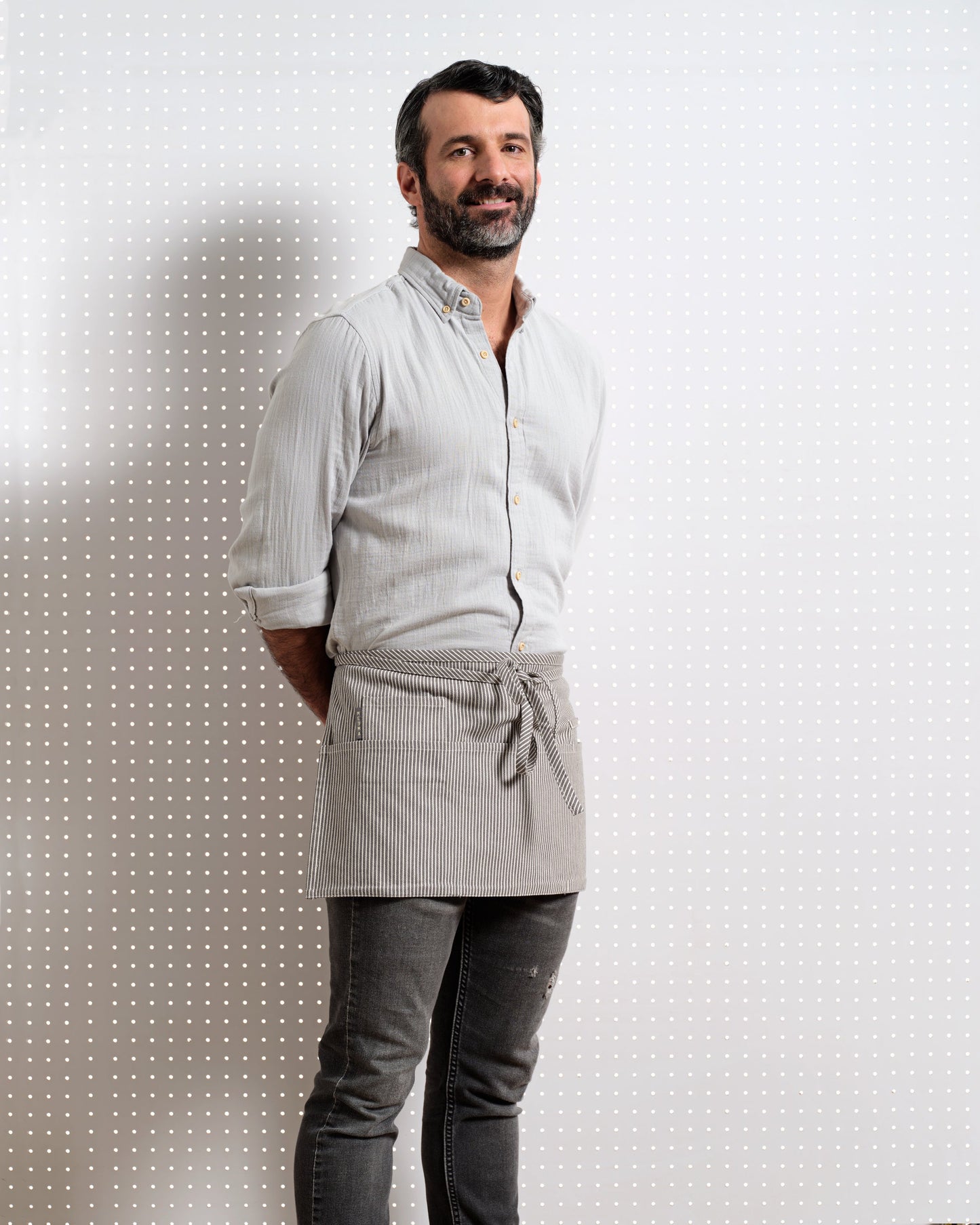 Waist Apron  - Twill Pinstriped