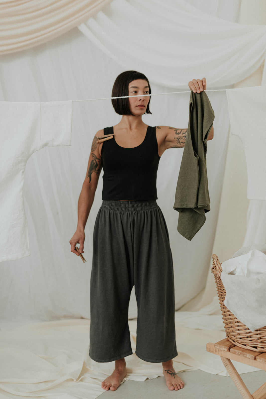 Weekend Pants (Updated) in Concrete