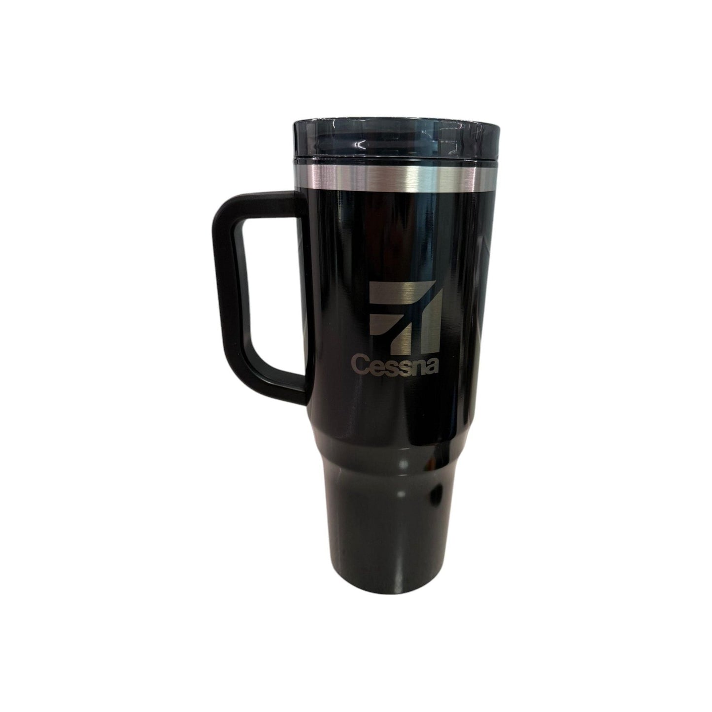 Cessna Stainless Steel Travel Mug – Insulated Aviation Pilot Coffee Tumbler with Handle & Lid 40 oz