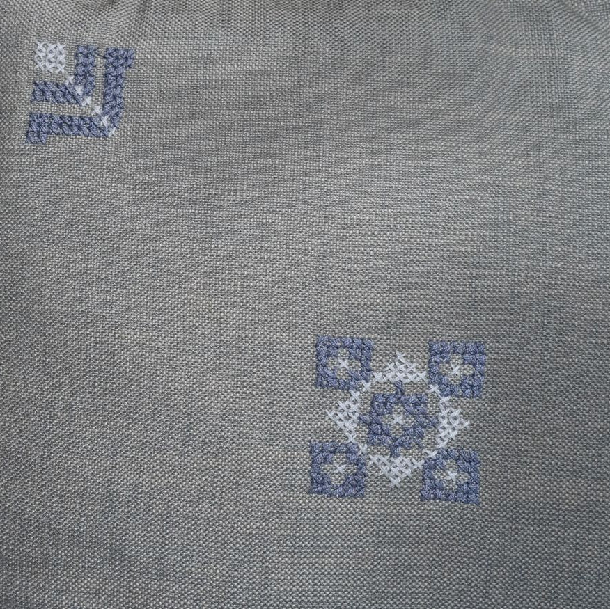 Feathers Pillow Cover - Gray