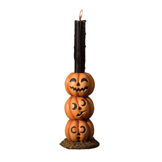 Pumpkin Stack Candlestick by Bethany Lowe Designs - Osadia Concept Store