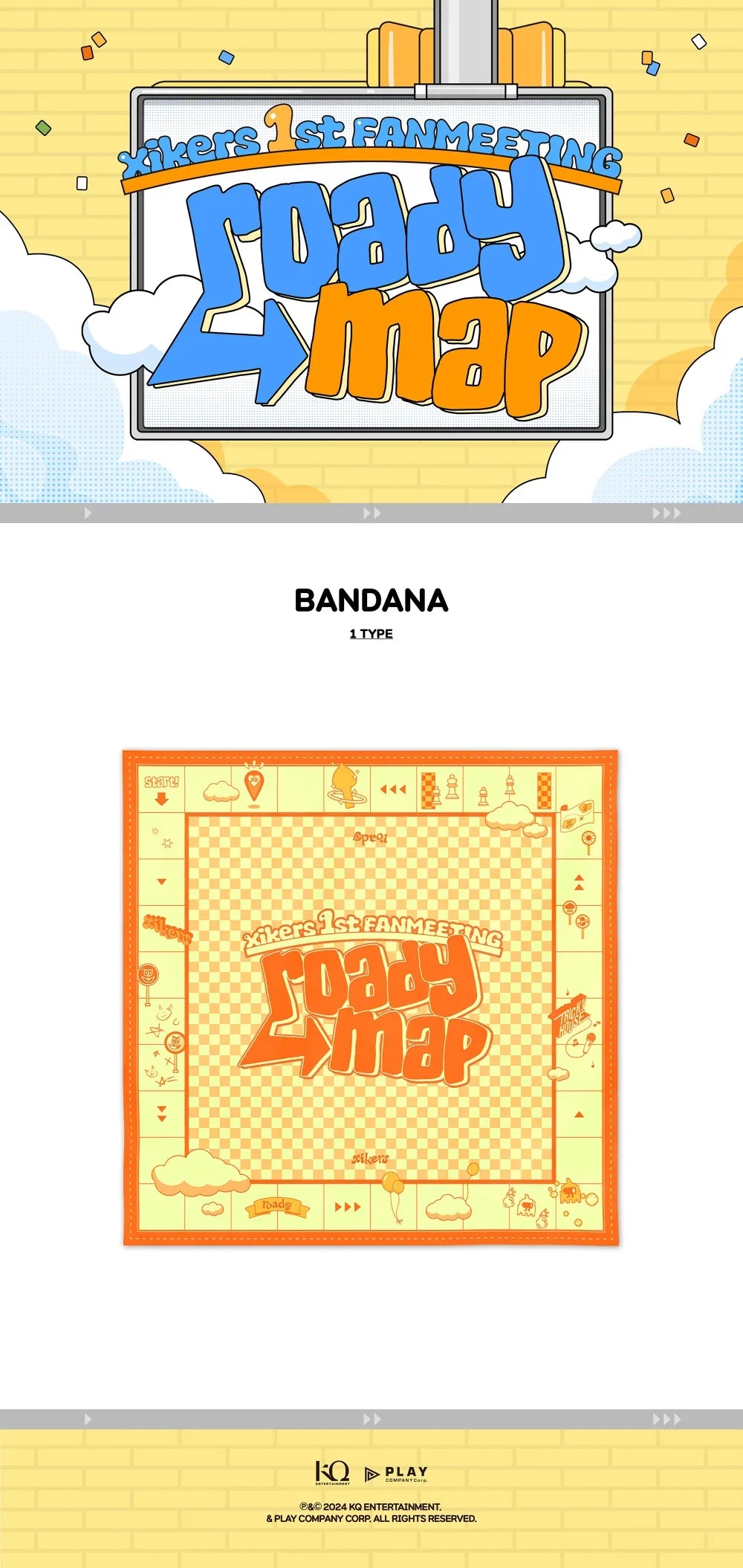 Xikers - Roadymap 1st Fan Meeting Official MD Bandana
