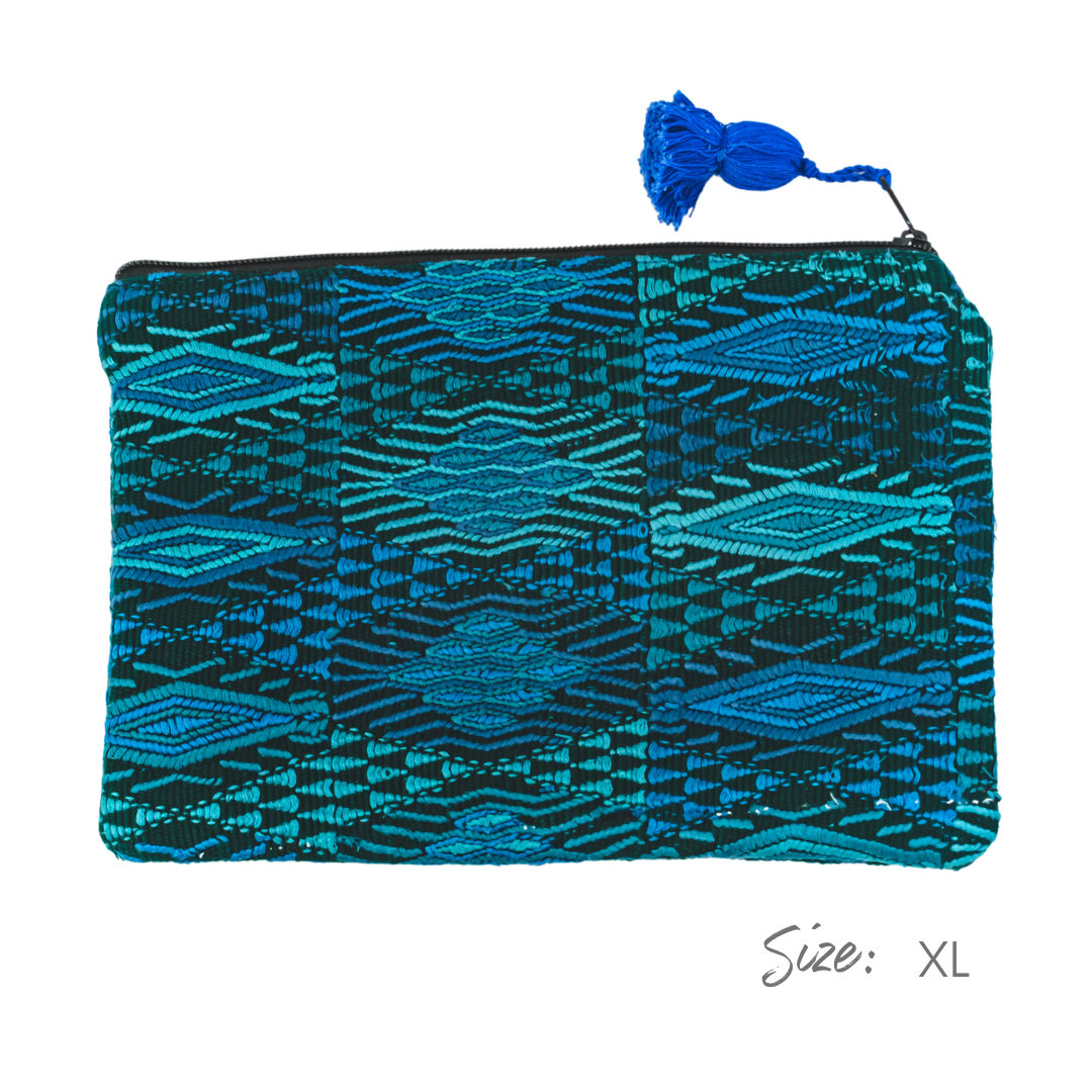 Maya Up-cycled Huipil Cosmetic One-of-a-Kind Bag - Guatemala - Osadia Concept Store